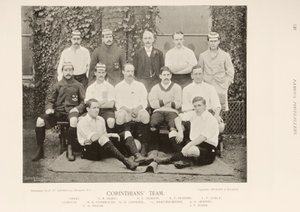 The Corinthians football team, from Famous Footballers, 1895 by English Photographer
